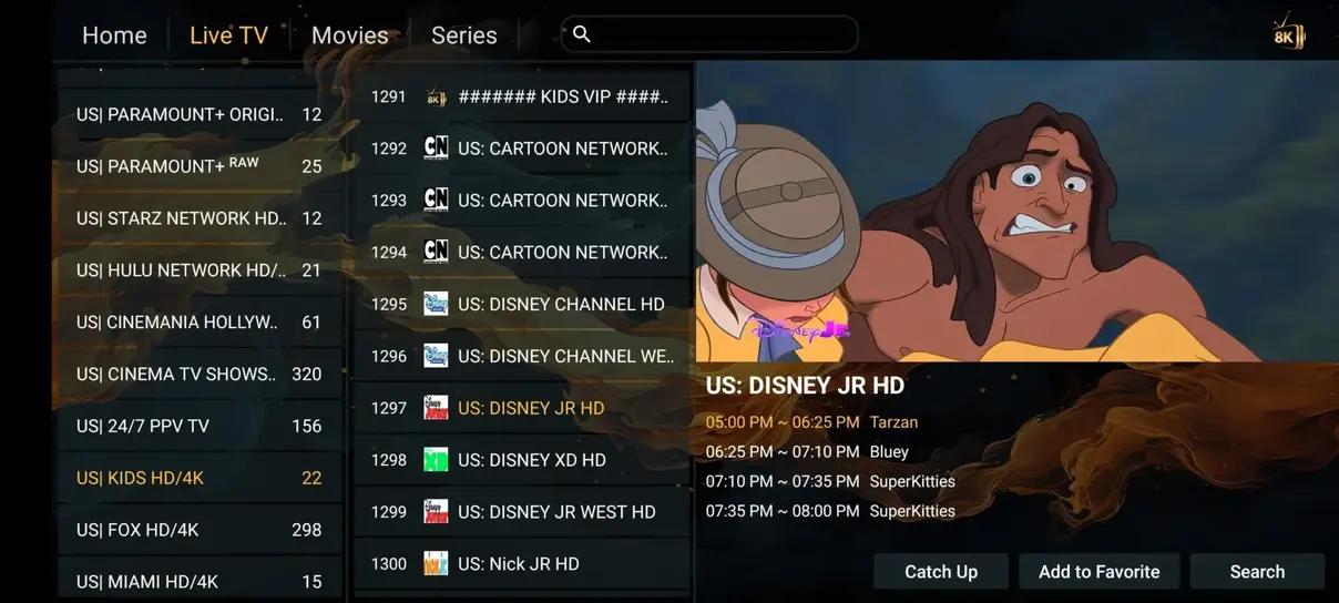 Iptvmiami application streaming interface dashboard preview 2