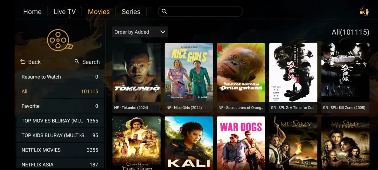 Iptvmiami application streaming interface dashboard preview 5