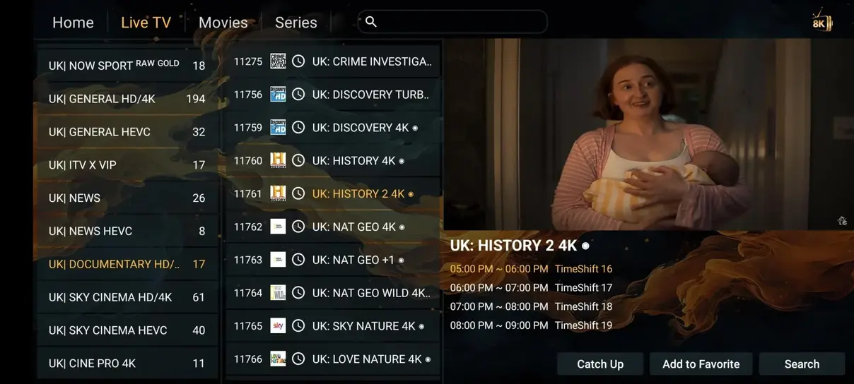 Iptvmiami application streaming interface dashboard preview 7